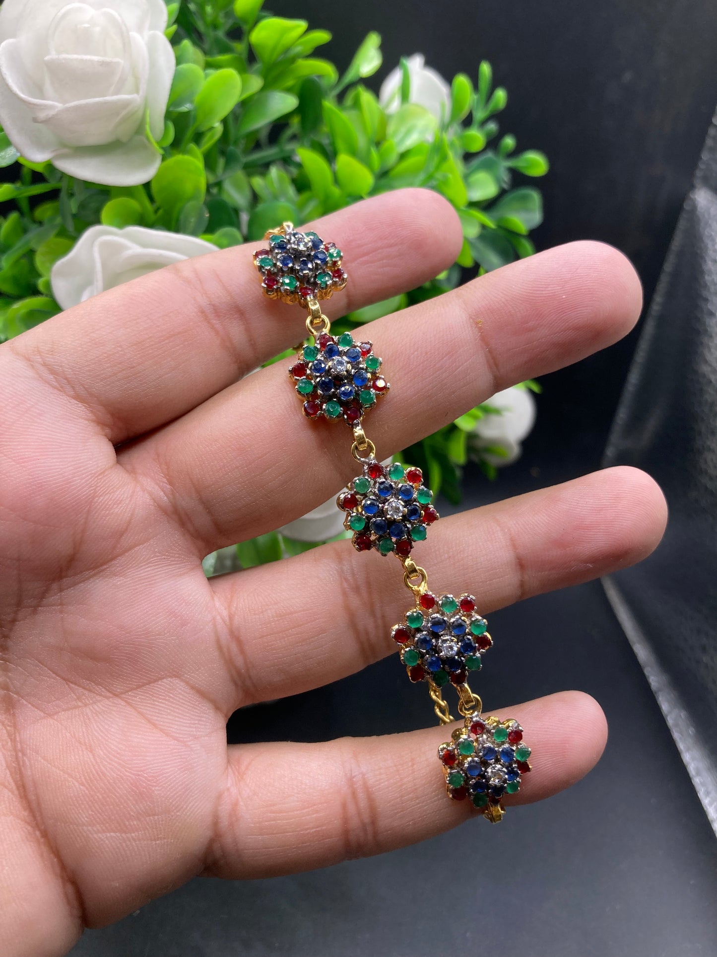 Diamond cut bracelet