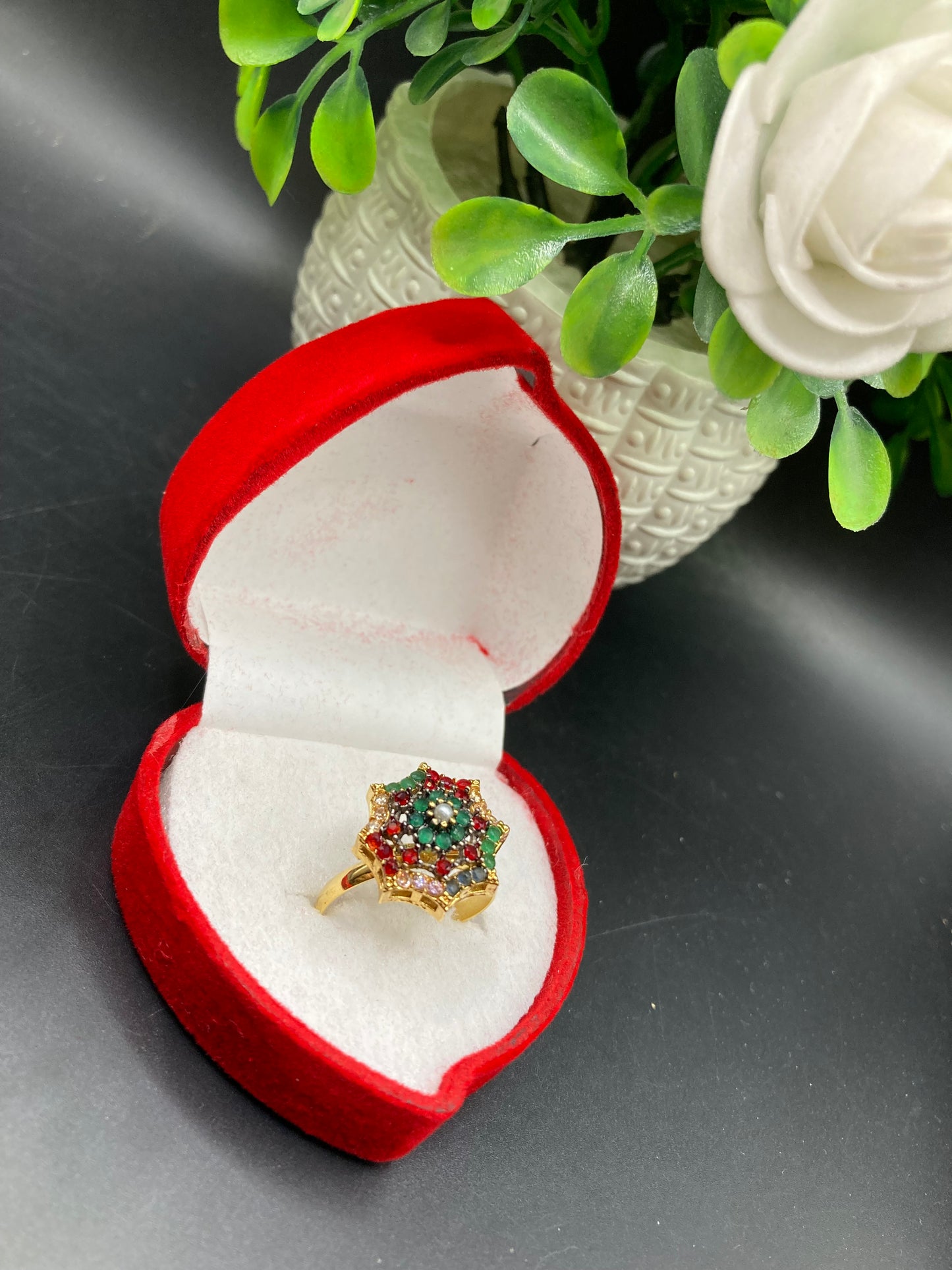 Zircon ring