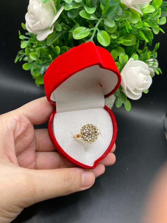 Diamond cut ring
