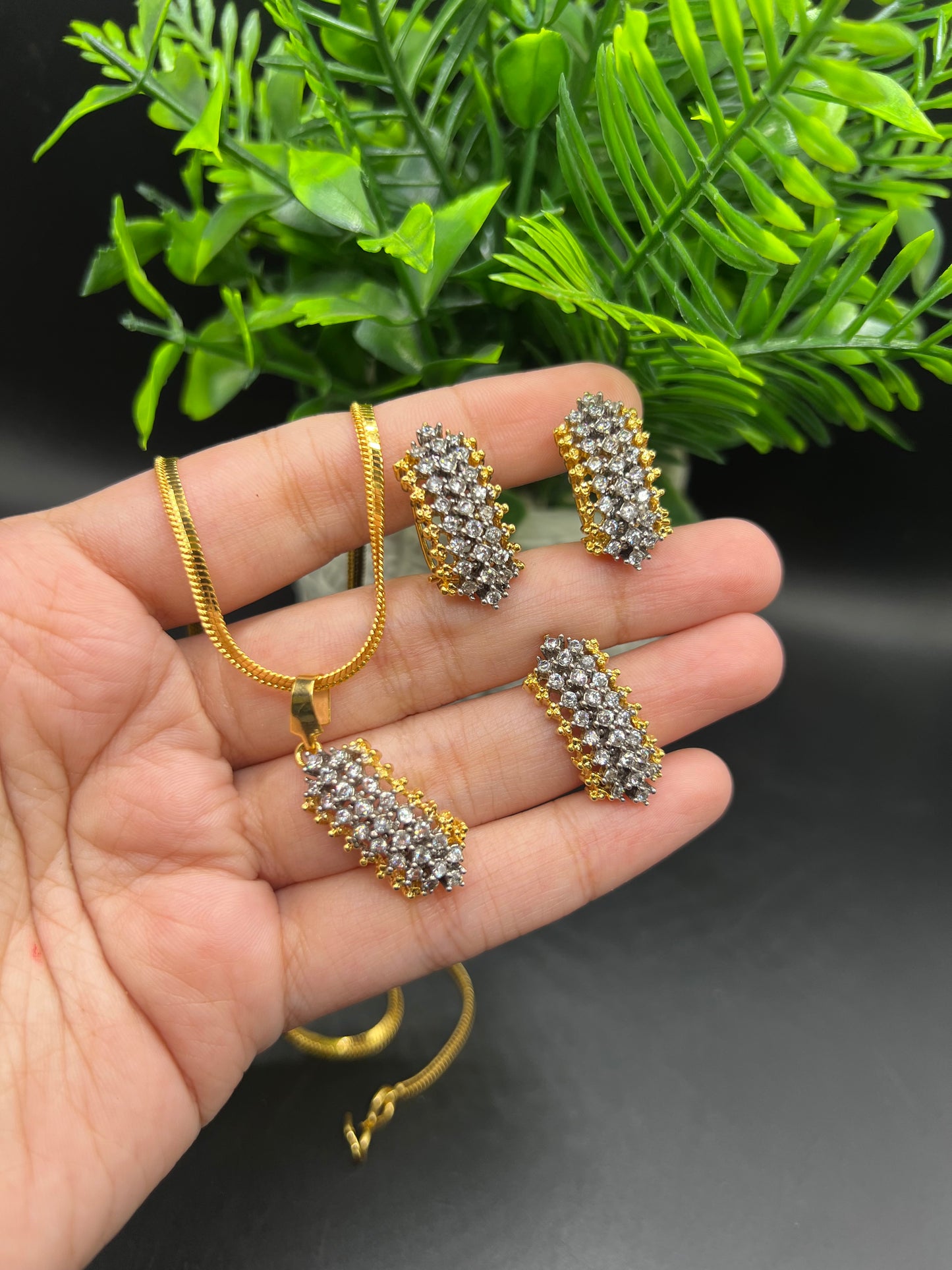 Diamond cut 22k dipped