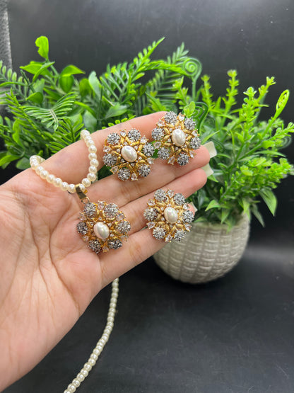 Traditional Pearl mala Set