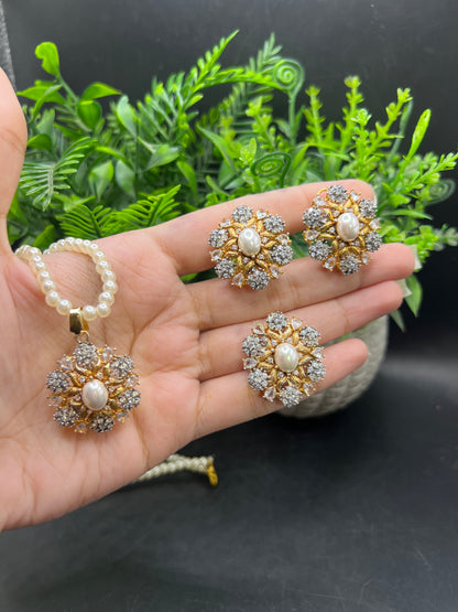 Traditional Pearl mala Set